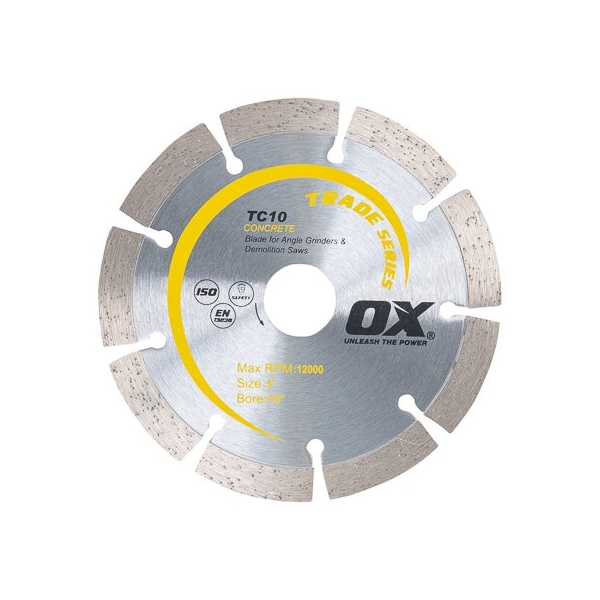 Ox Tools Trade General Purpose / Concrete Diamond Blade, Diameter: 5" / 127mm, Bore: 7/8"-5/8" / 22mm-15mm OX-TC10-5 - main